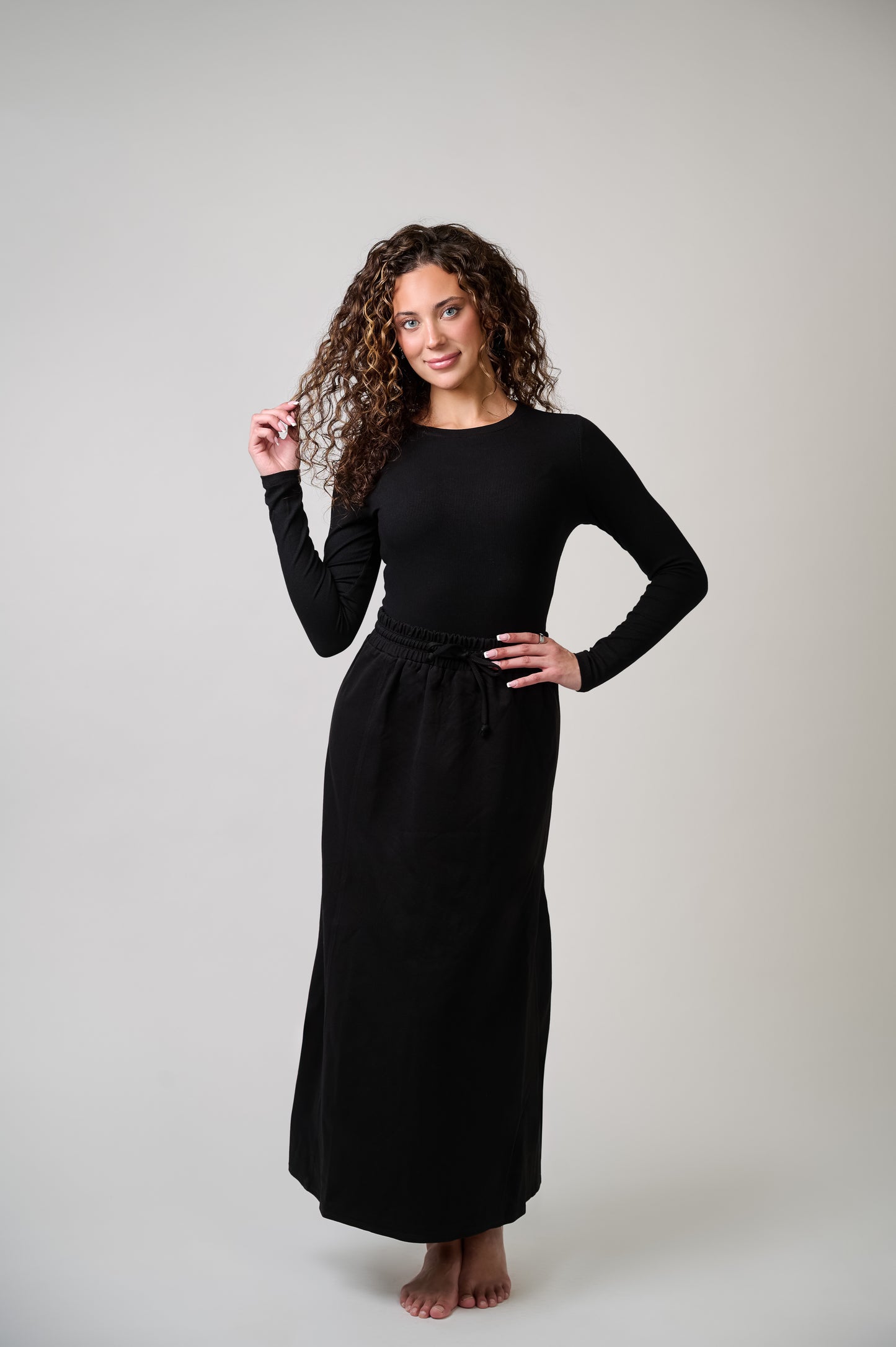 Maxi Drawstring Skirt