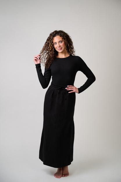 Maxi Drawstring Skirt