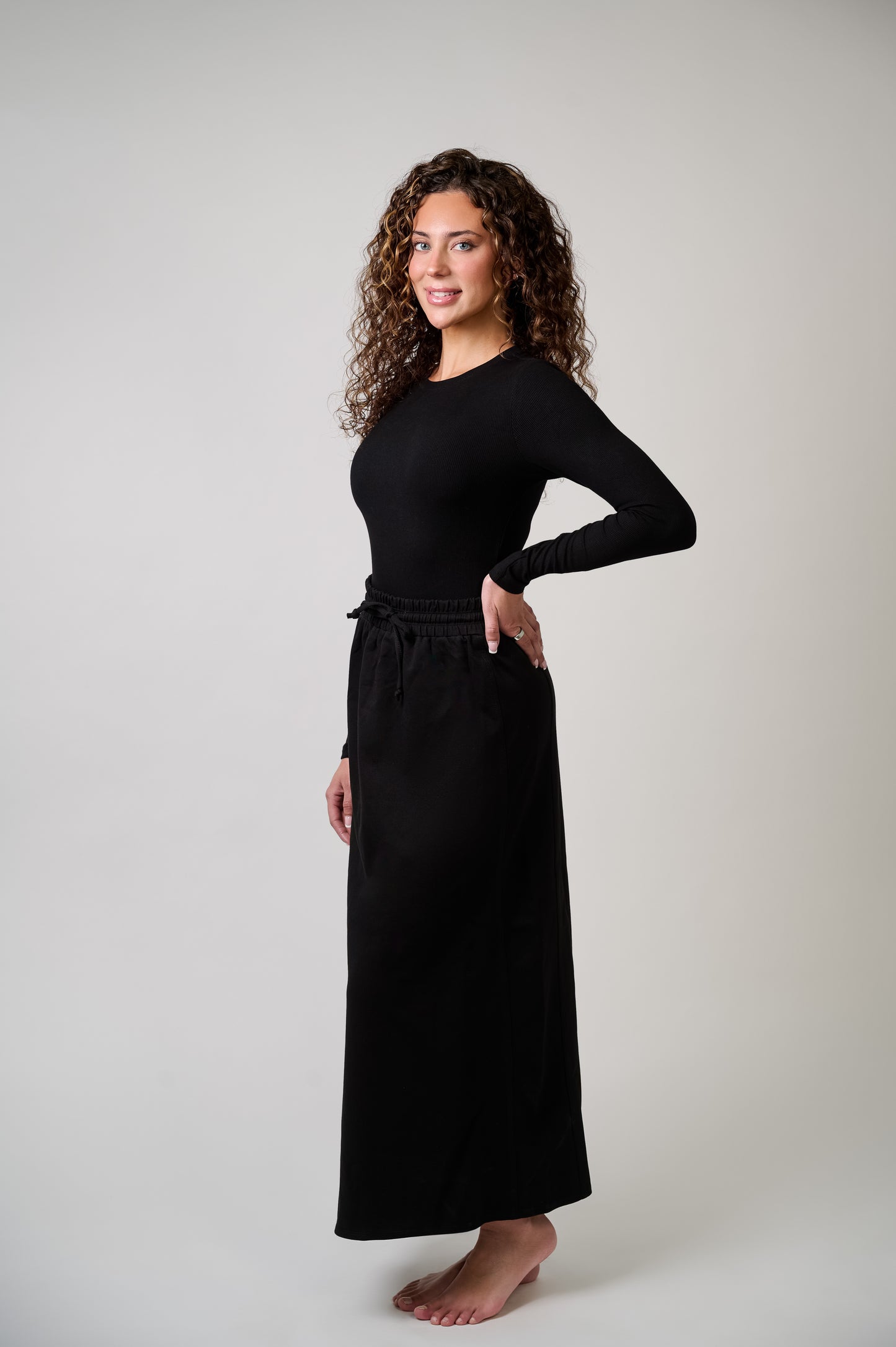 Maxi Drawstring Skirt
