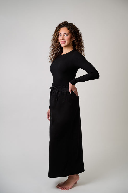 Maxi Drawstring Skirt